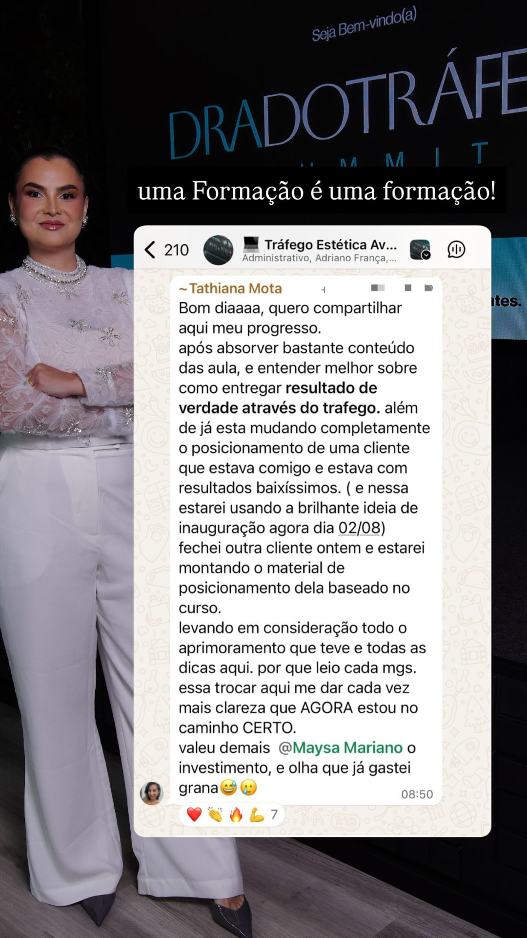 Depoimento de aluno da Formação: Uma Formação é uma formação