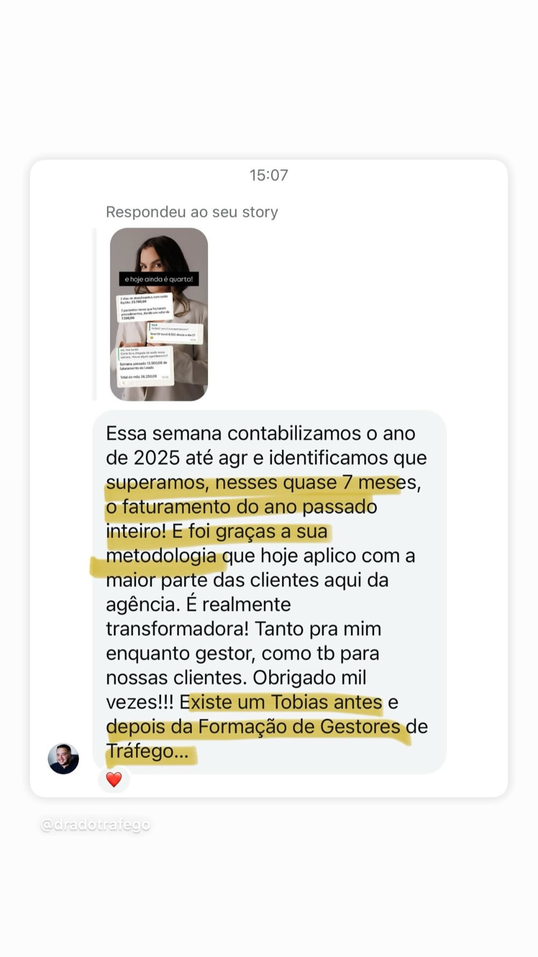 Depoimento de aluno da Formação: Superamos o faturamento do ano passado inteiro
