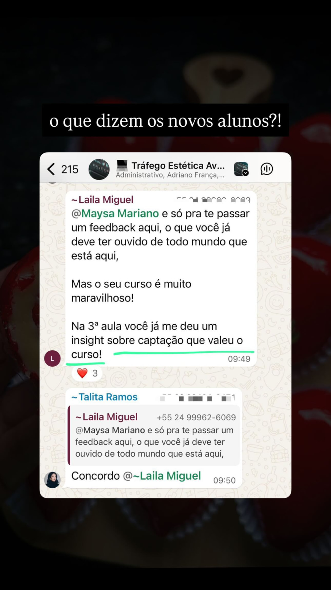 Depoimento de aluno da Formação: O que dizem os novos alunos